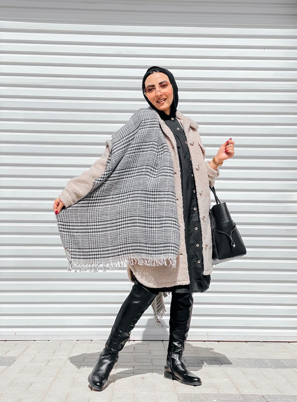 كيفية لف الطرحة الشال