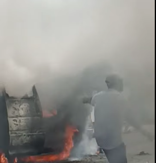 <strong>إصابة 7 أشخاص في حادث تصادم أعلى محور 26 تجاه الشيخ زايد</strong>