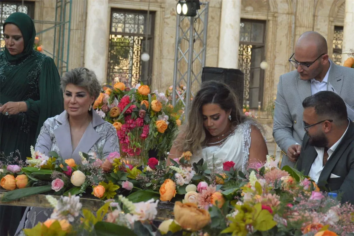 حفل عقد قران ابنة مفيدة شيحة