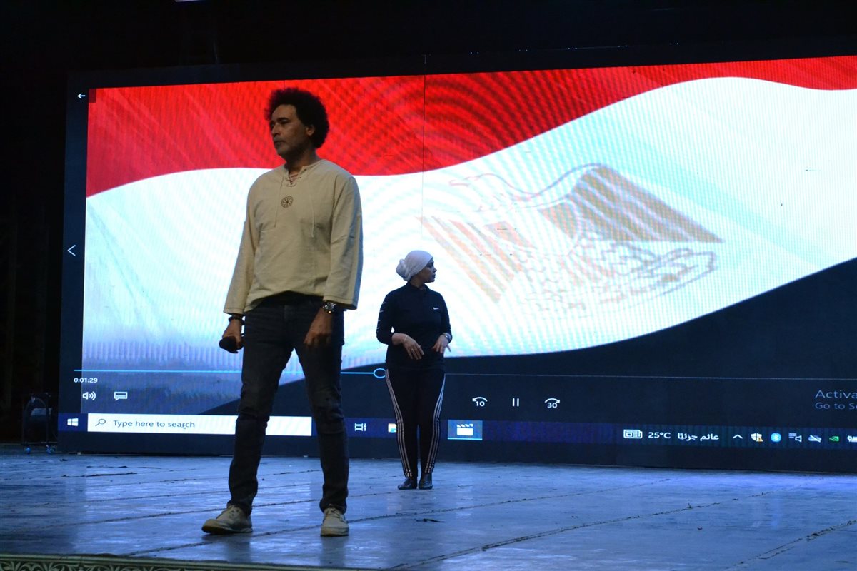 لقطات من استعدادات حفل لؤي ومصطفى شوقي بقيادة المايسترو سليم سحاب بمسرح البالون