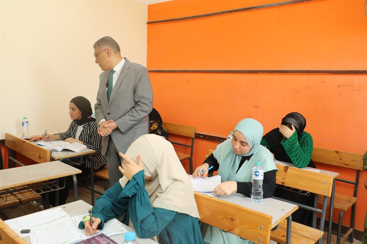 محافظ الجيزة خلال تفقد اللجان