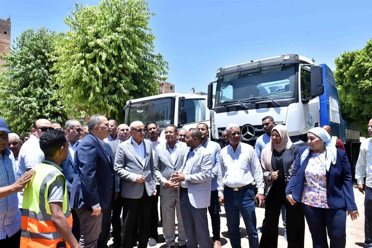 محافظ الأقصر وافتتاحات جديده بشركة مياه الاقصر