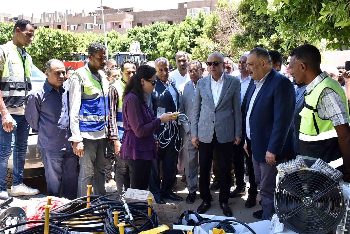 محافظ الأقصر وافتتاحات جديده بشركة مياه الاقصر