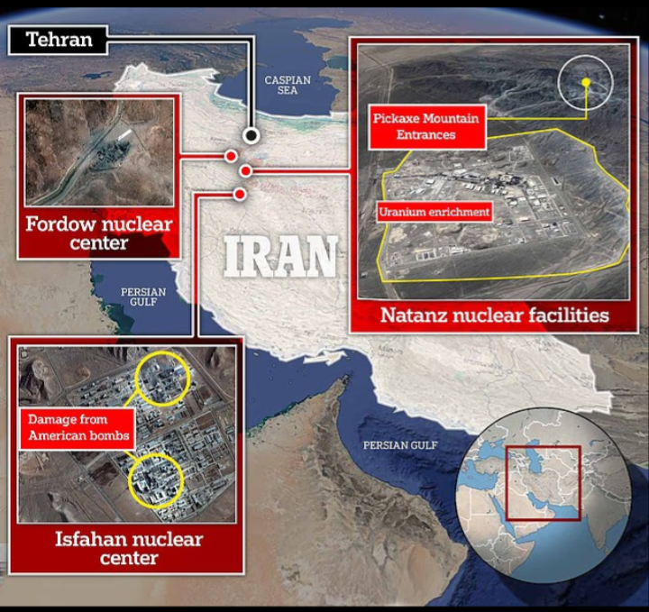 صور الأقمار الصناعية من منشآت إيران النووية 