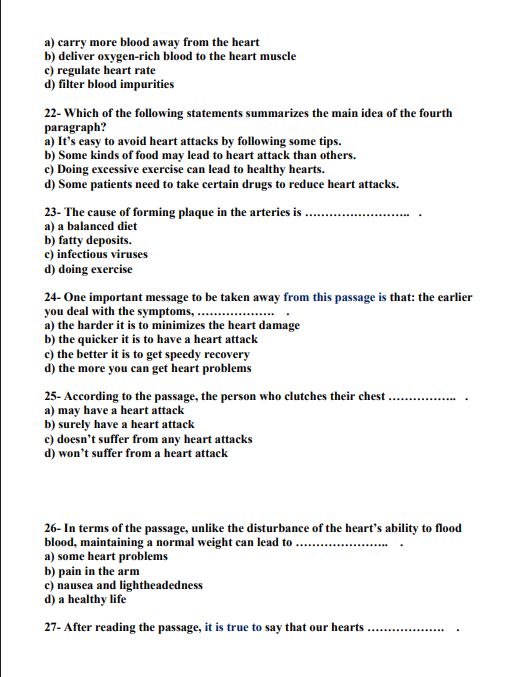 النماذج الاسترشادية لامتحان مادة اللغة الإنجليزية 3 ثانوي