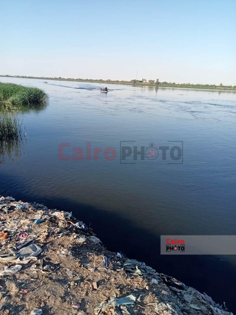 الصور الأولى من موقع حادث غرق 3 فتيات وشاب بالمنيا