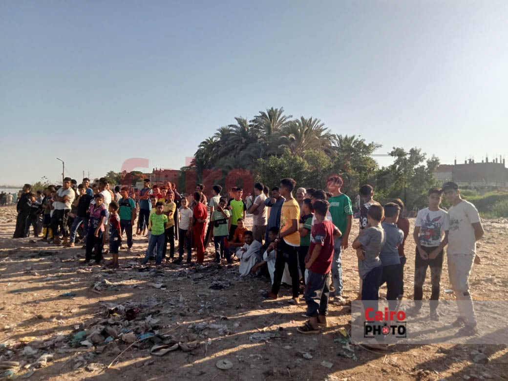 الصور الأولى من موقع حادث غرق 3 فتيات وشاب بالمنيا