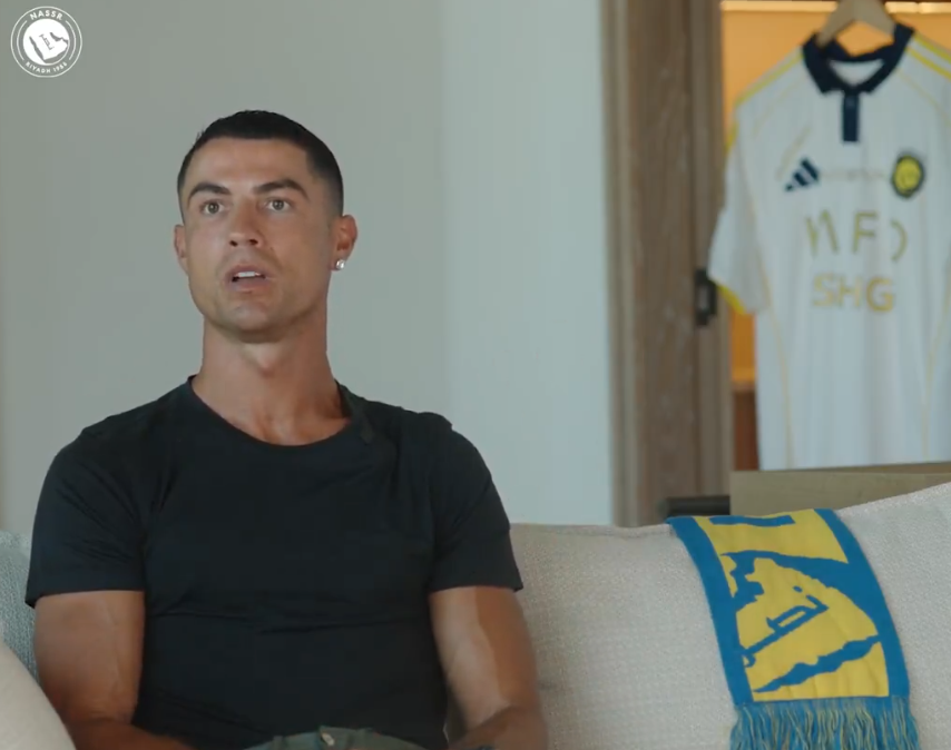 <strong>النجم البرتغالي كريستيانو رونالدو لاعب فريق النصر السعودي</strong>