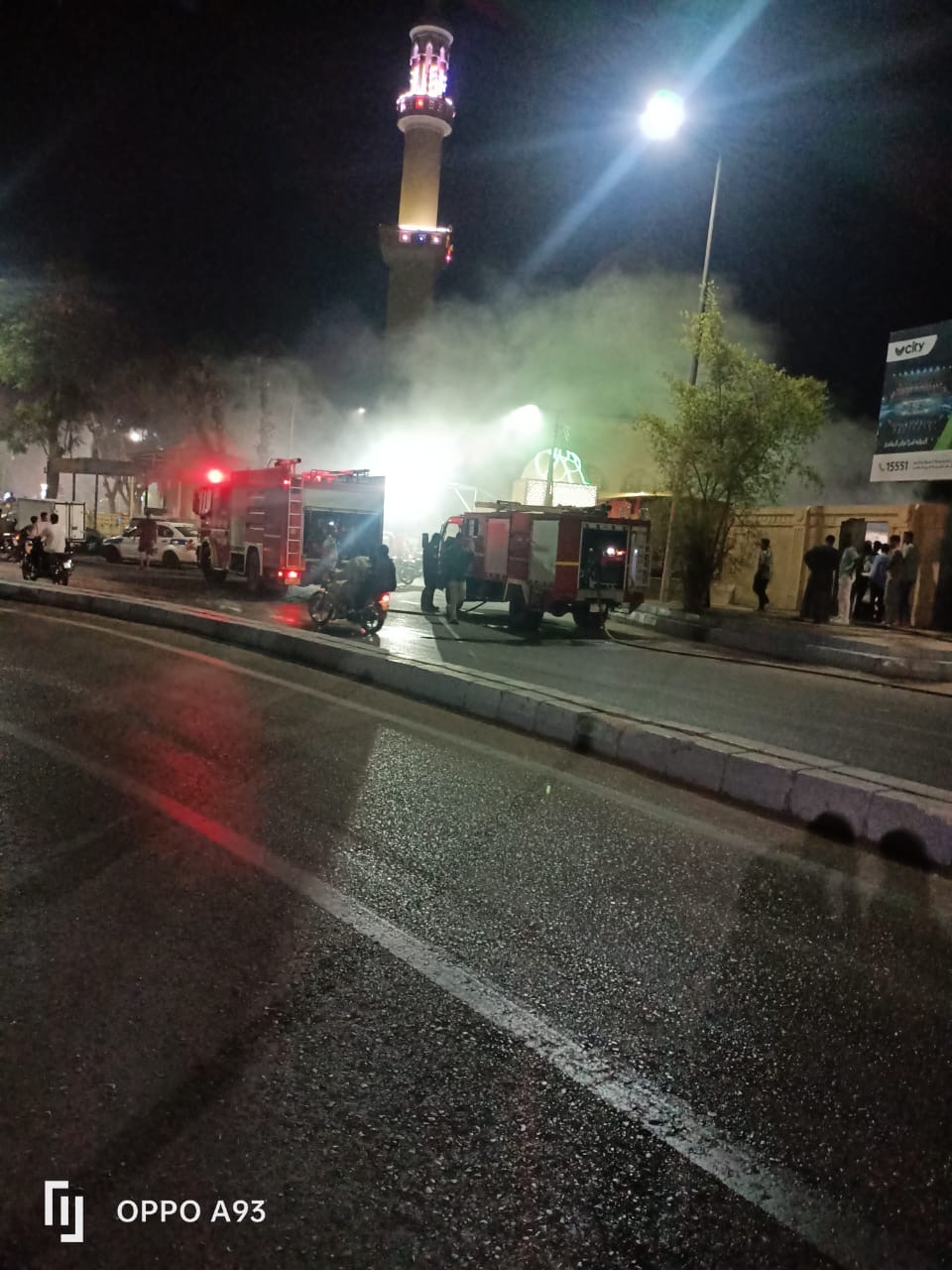 الحماية المدنية تسيطر على حريق بمحيط مسجد السيد يوسف