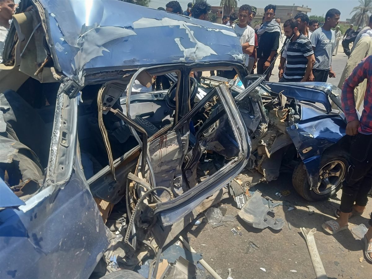 حادث تصادم بطريق أبو المطامير بالبحيرة 