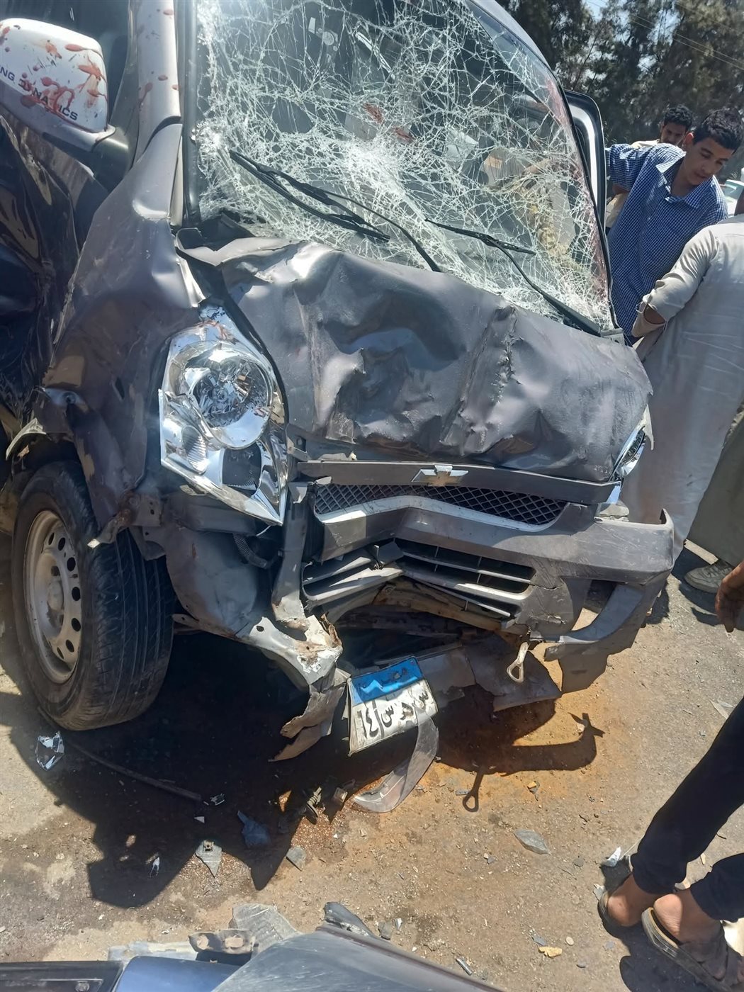 حادث تصادم بطريق أبو المطامير بالبحيرة 