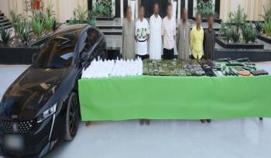 مضبوطات تشكيل عصابي 