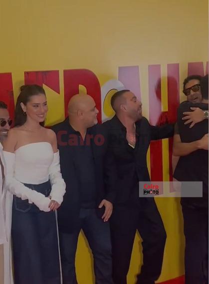 أحمد السقا وجيهان الشماشرجي في العرض الخاص لفيلم أحمد وأحمد