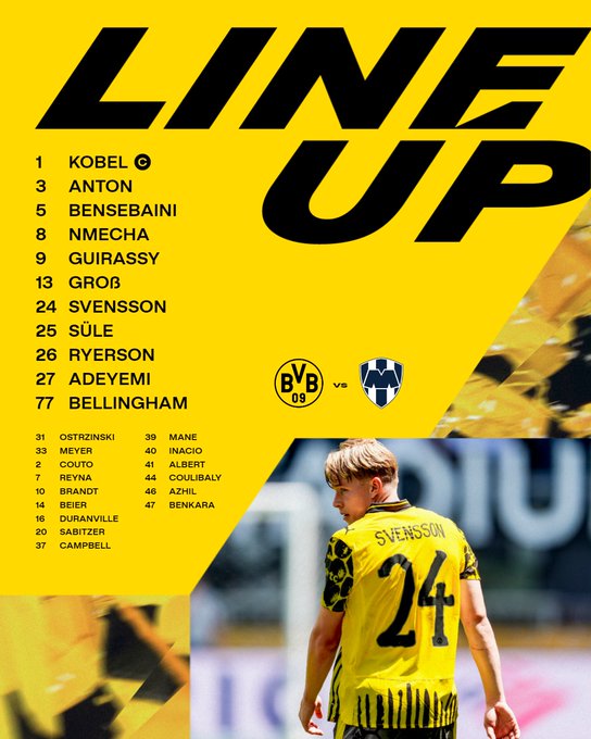 تشكيل بوروسيا دورتموند الرسمي