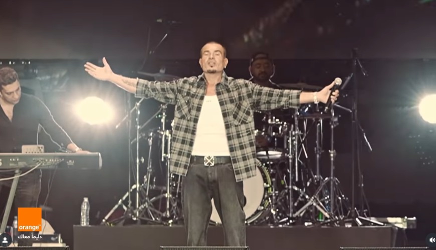لقطات من إعلان الهضبة عمرو دياب لـ شركة أورانج