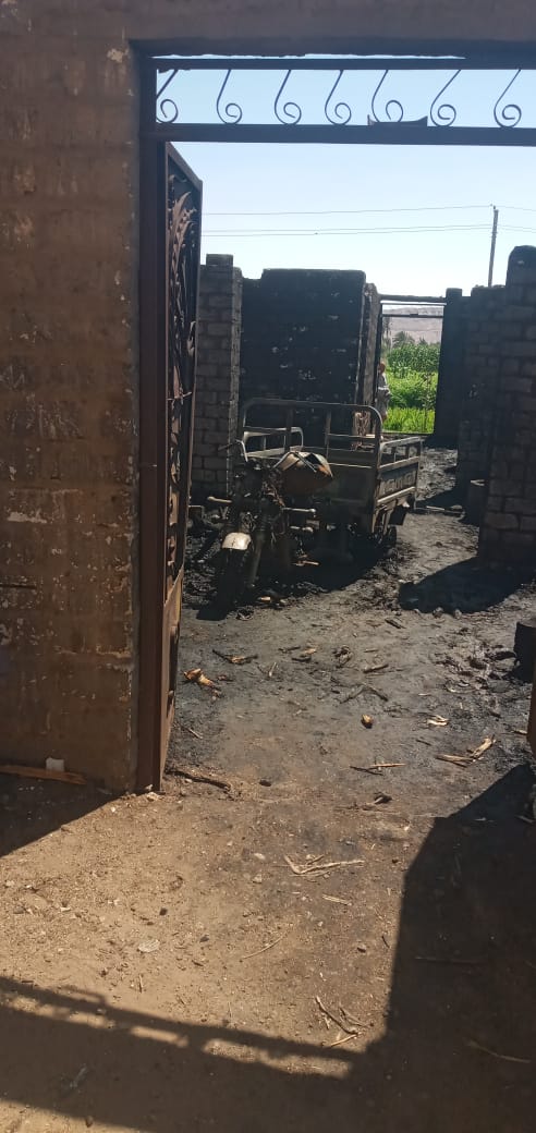 حريق يلتهم 4 أحواش في سوهاج&nbsp;