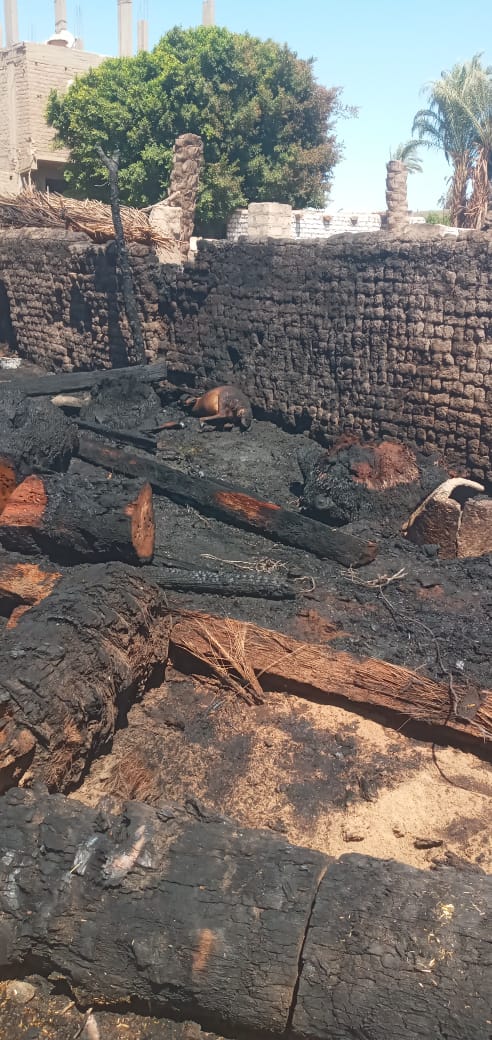 حريق يلتهم 4 أحواش في سوهاج&nbsp;