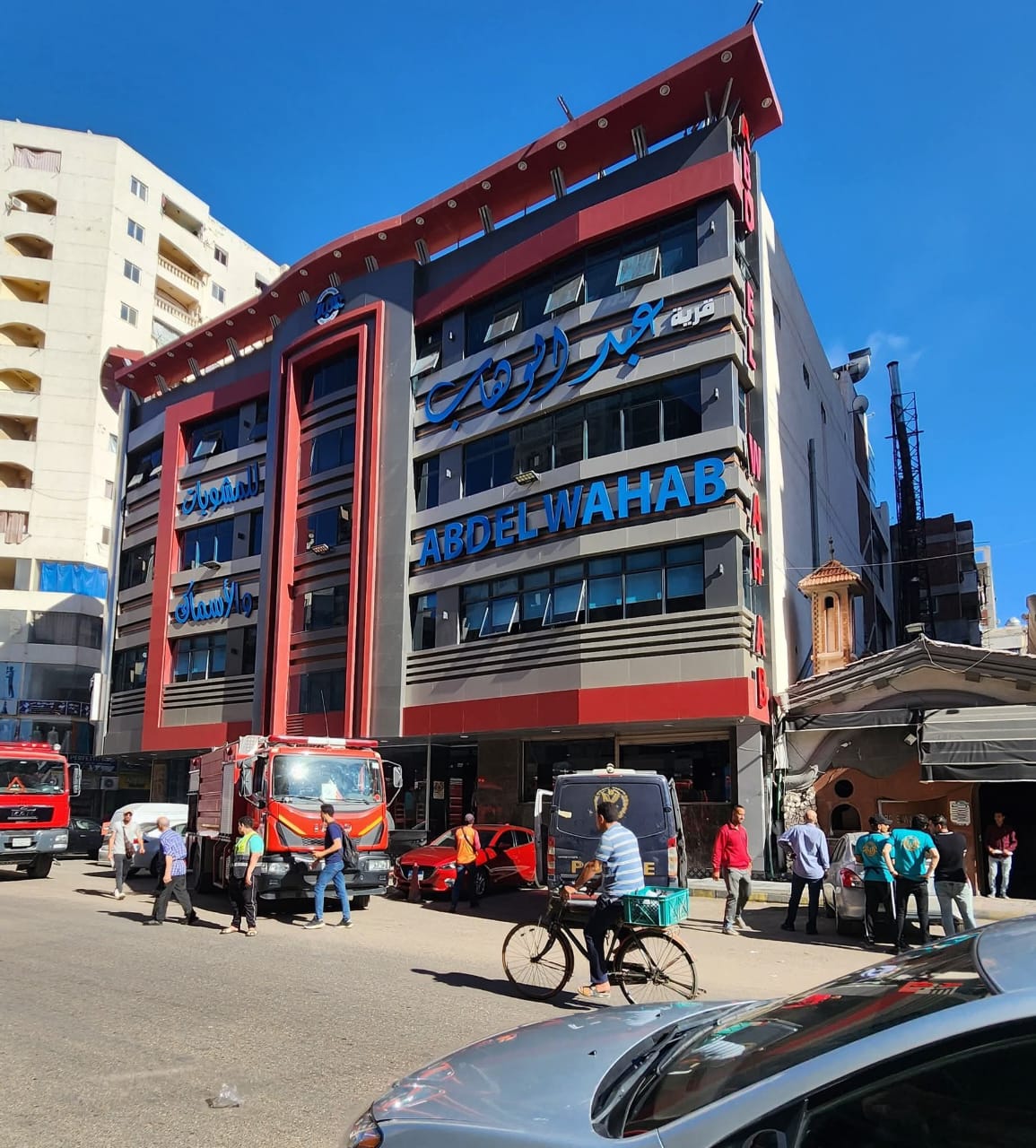 حريق بمطعم مشويات 