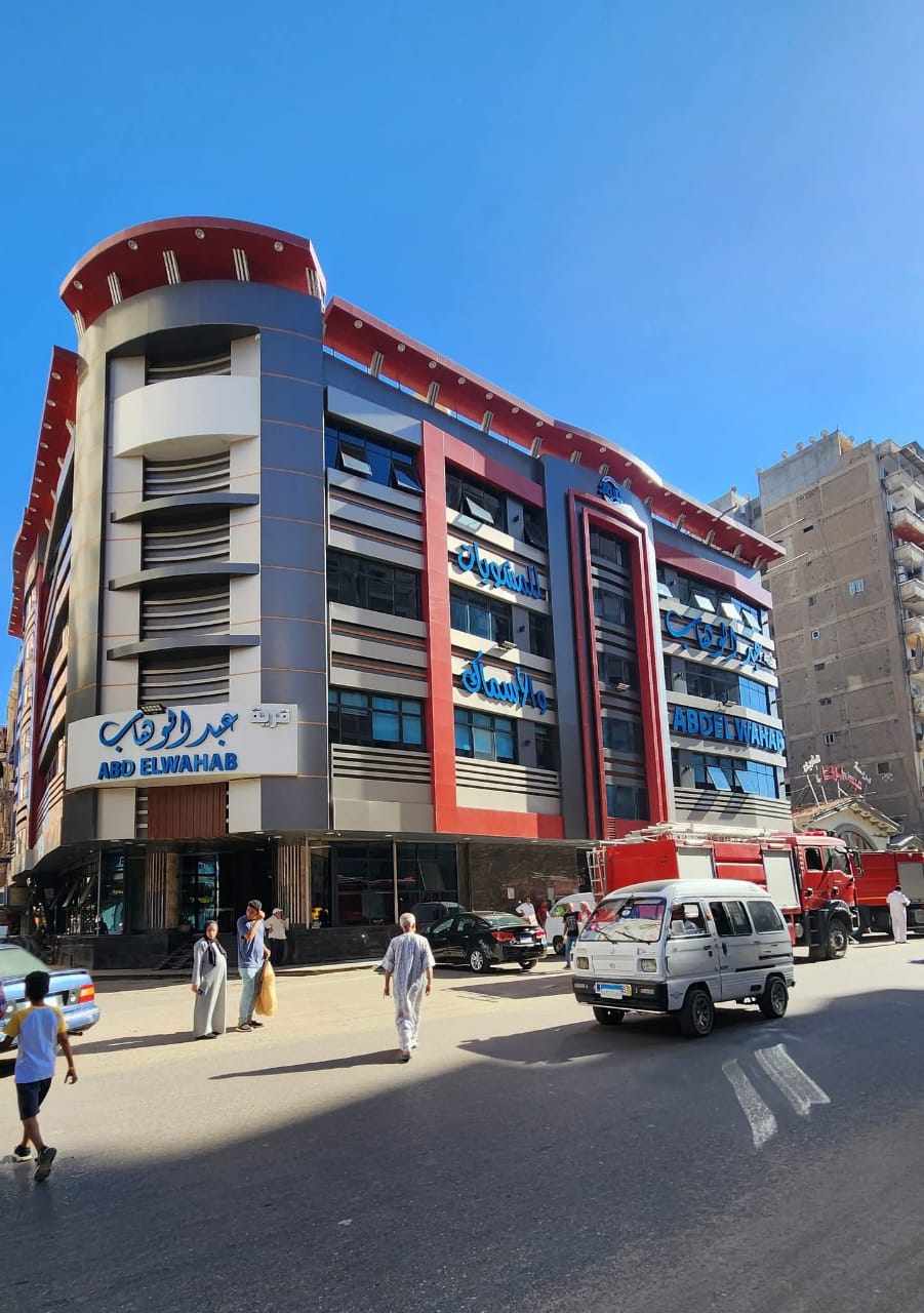 حريق بمطعم مشويات 