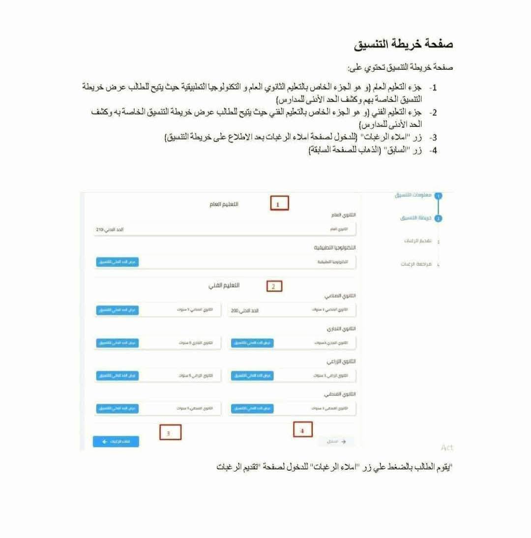 التقديم على الصف الأول الثانوي