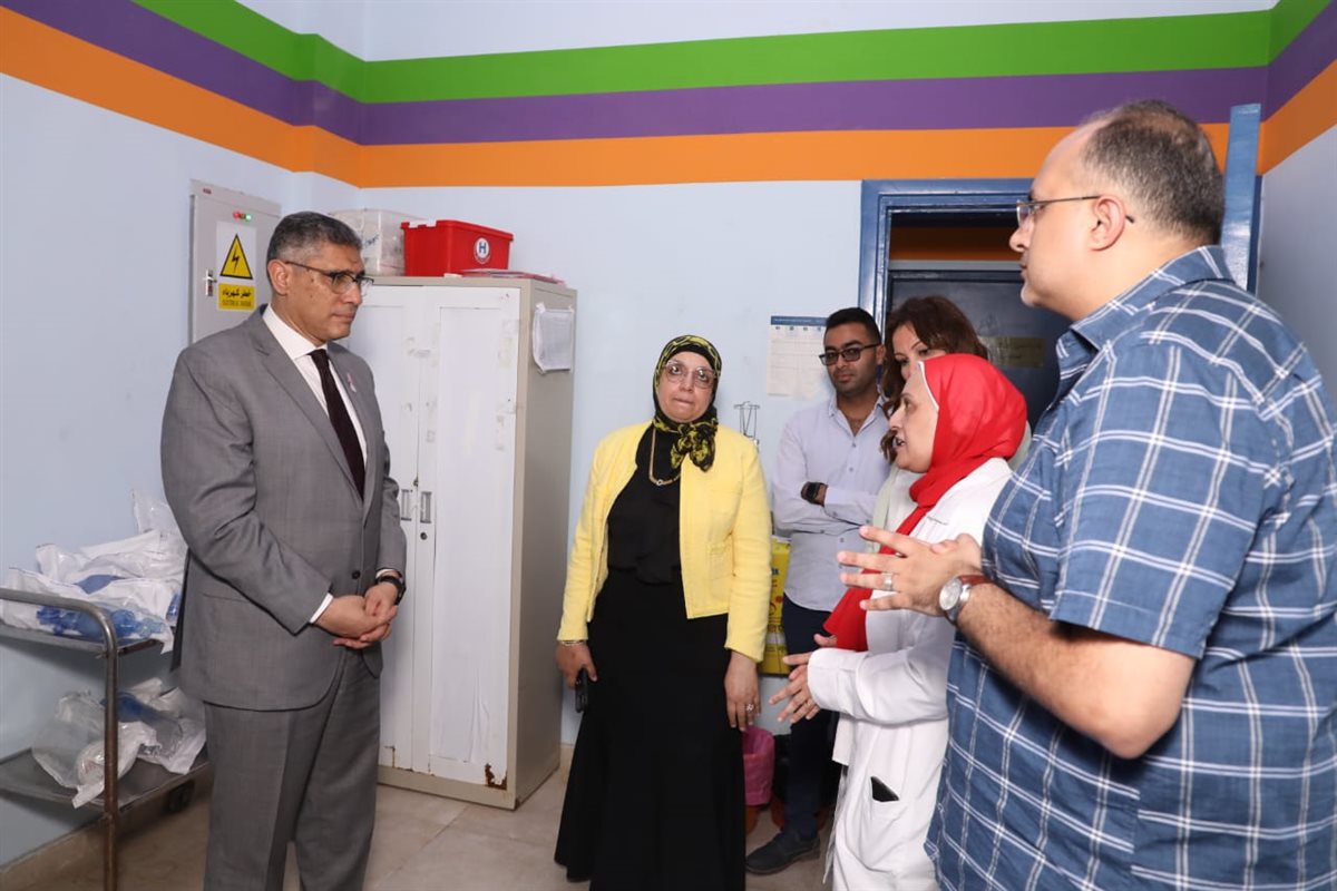 محافظ الجيزة يتابع نسب تنفيذ التطويرات بمستشفي الشيخ زايد 