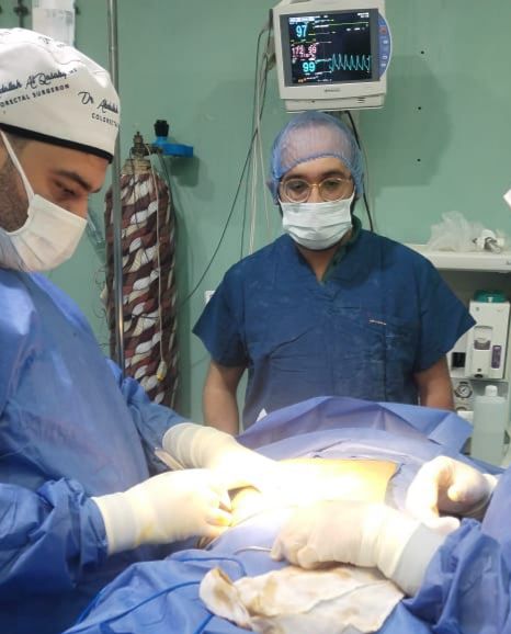 جانب من الجراحة 