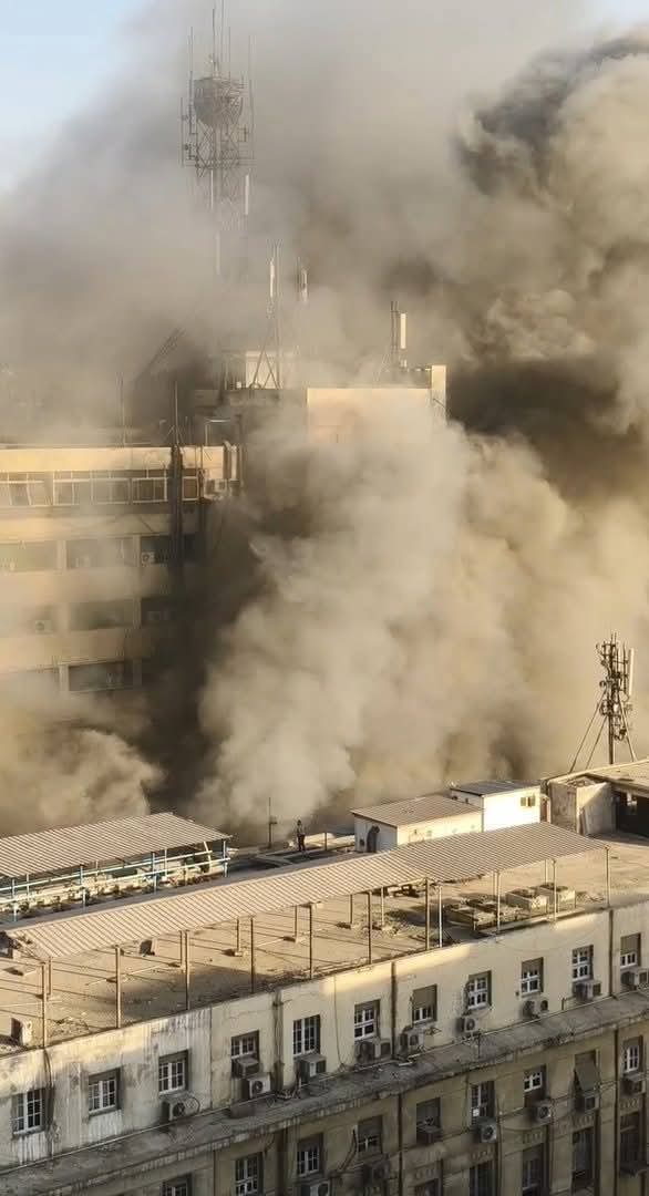 حريق سنترال رمسيس