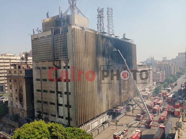 حريق سنترال رمسيس