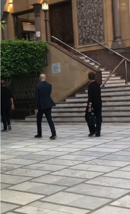 هبة مجدي في مسجد الحامدية الشاذلية