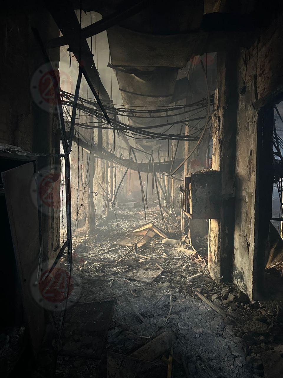 دمار كبير داخل سنترال رمسيس