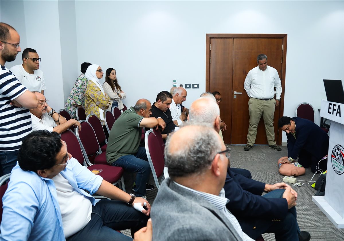 ورشة طبية باتحاد الكرة للوقاية من الموت المفاجئ