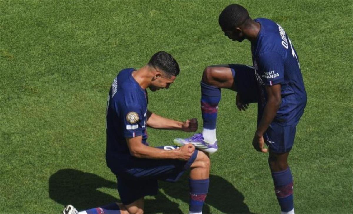 عثمان ديمبلي وأشرف حكيمي