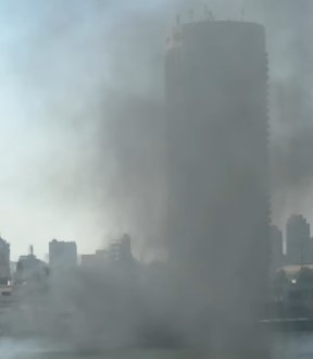 بسبب عقب سيجارة.. السيطرة على حريق محدود بمحيط فندق سوفتيل بالقاهرة