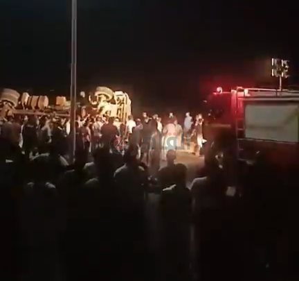 جانب من الحادث 