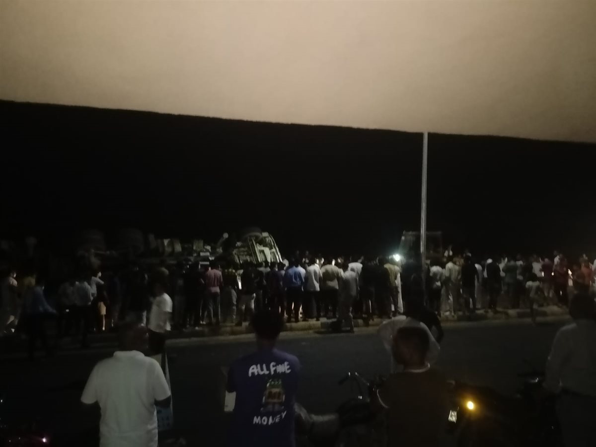 جانب من الحادث 