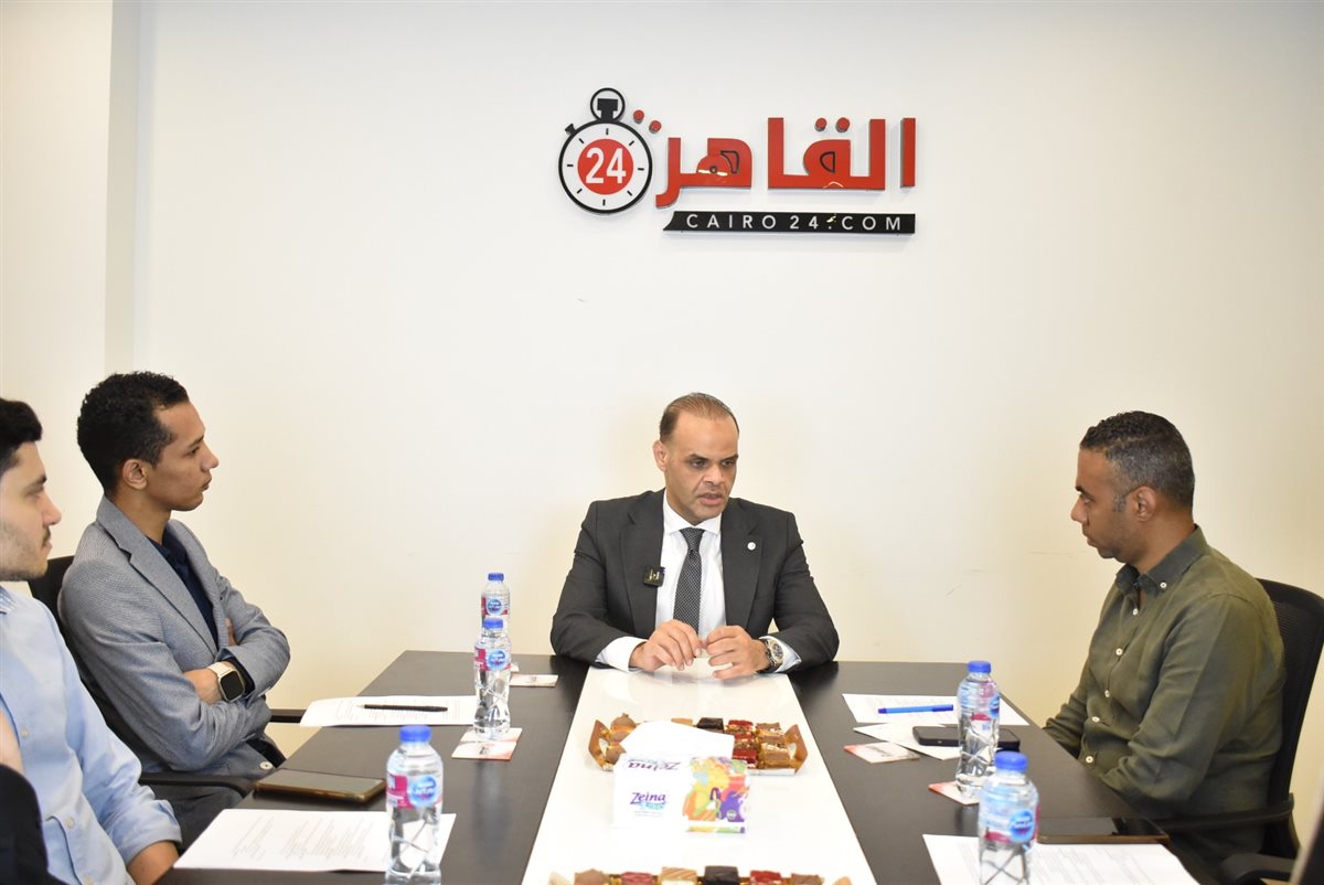 السفير حاتم رسلان يتحدث في ندوة القاهرة 24