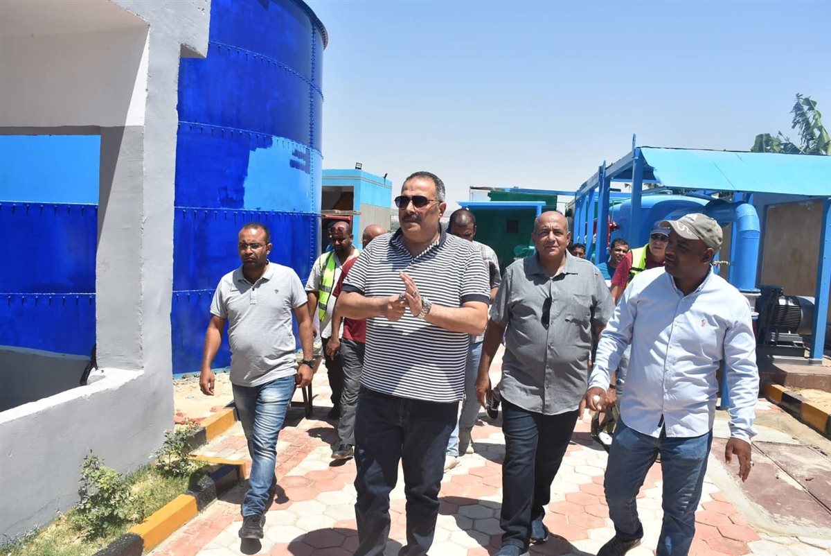 جولة تفقدية لرئيس مياة الشرب والصرف الصحى بالأقصر