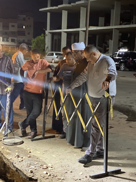 كسر خط صرف بالأقصر 