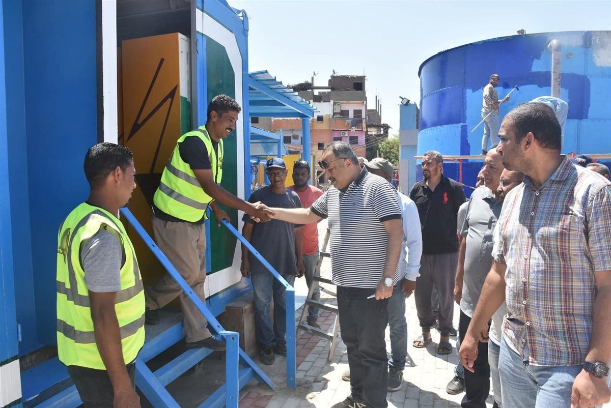 جولة تفقدية لرئيس مياة الشرب والصرف الصحى بالأقصر