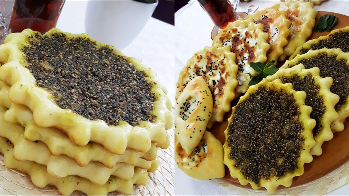 عجينة المناقيش الهشة