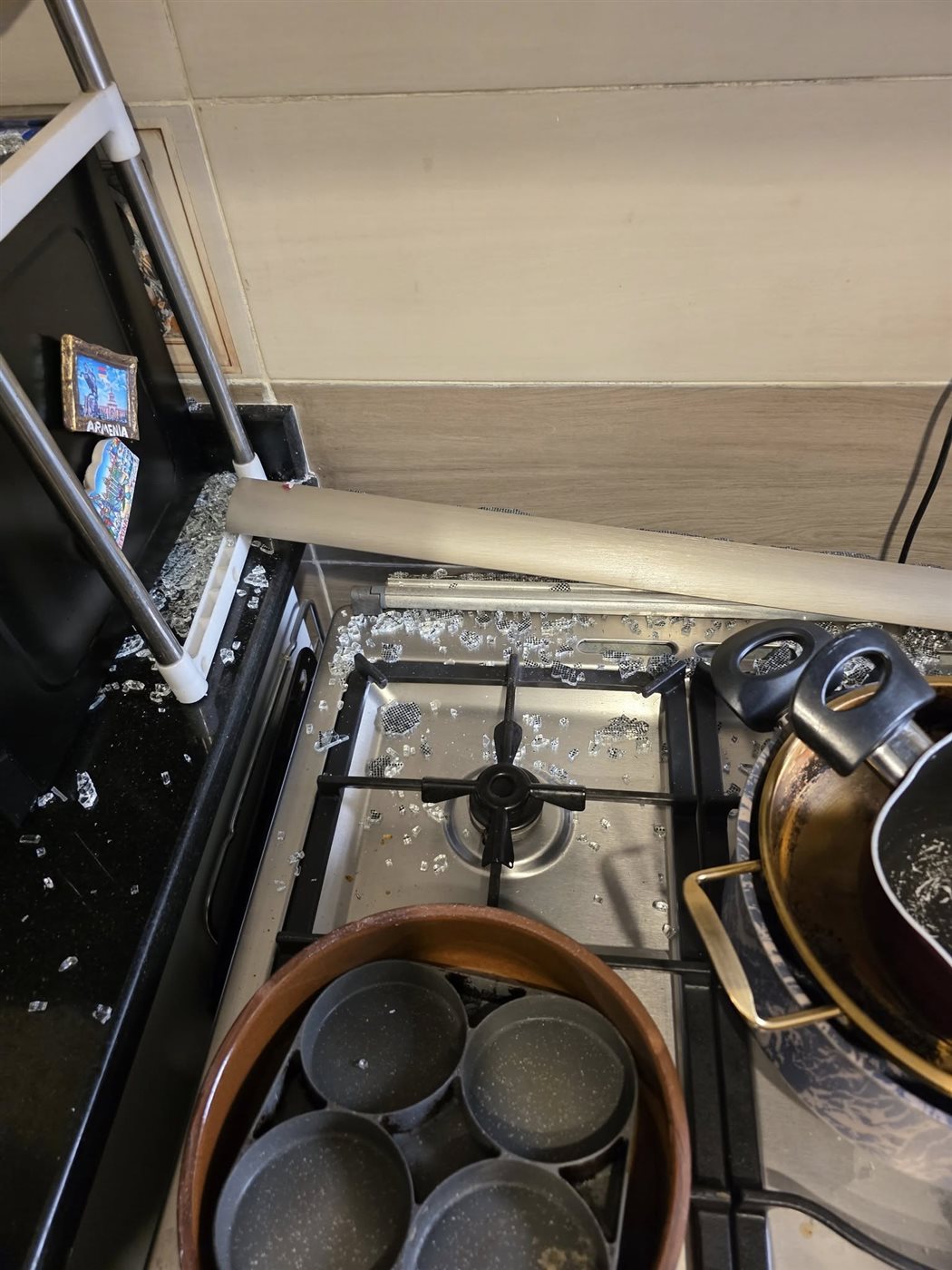 انفجار زجاج بوتاجاز