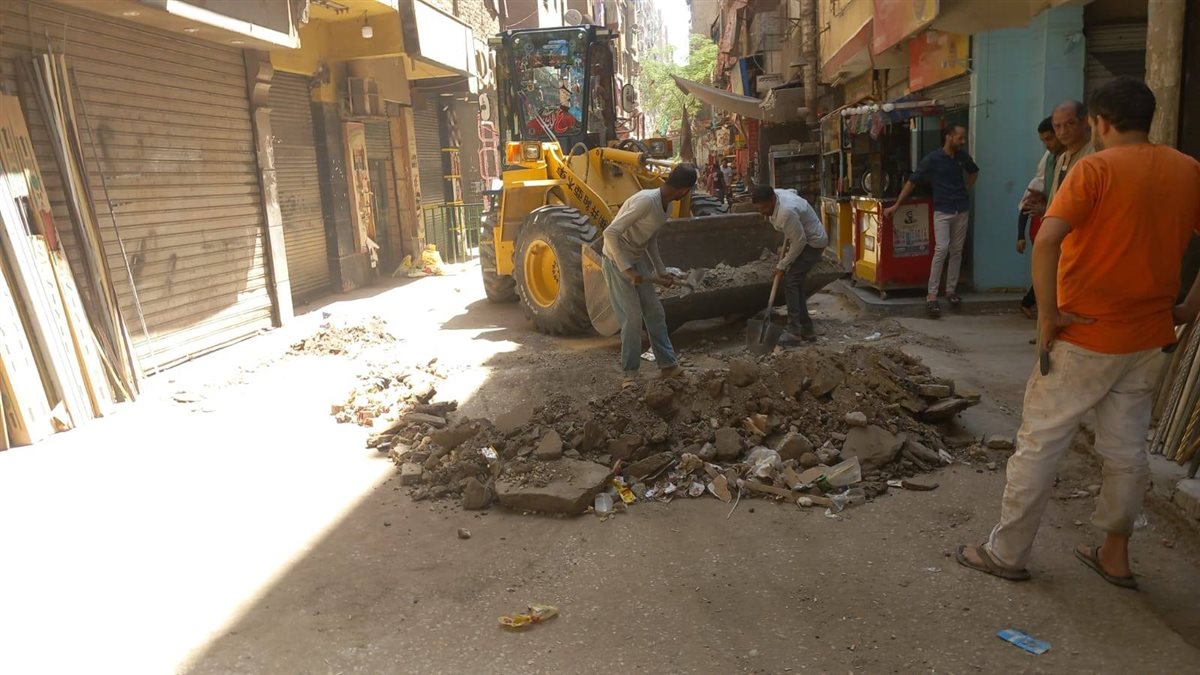 أعمال التجريد بشارع بين المزارع