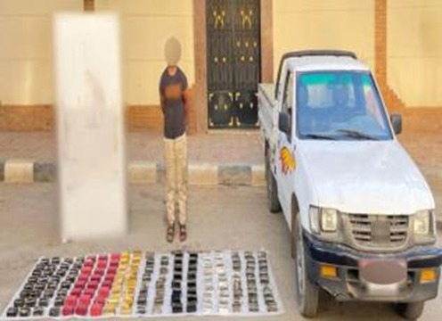 ضبط بؤر إجرامية لمحاولة جلب مخدرات للإتجار بها (1)