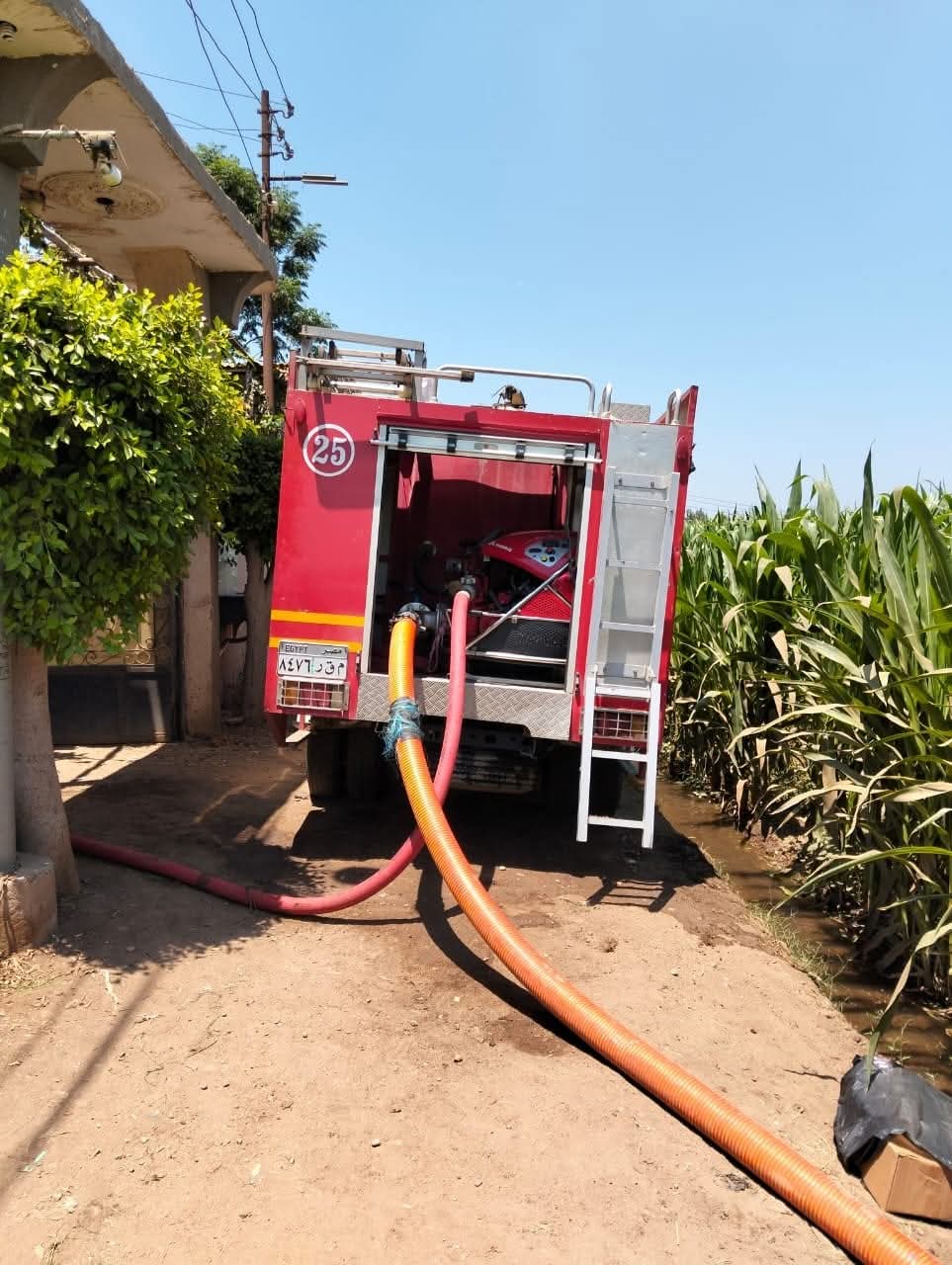 السيطرة على حريق منزل في المنوفية