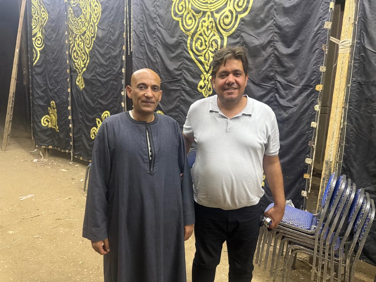 خال المجني علية بسرادق العزاء