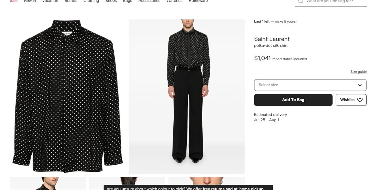 قميص رجالي كاجوال بنقشة بولكا دوت