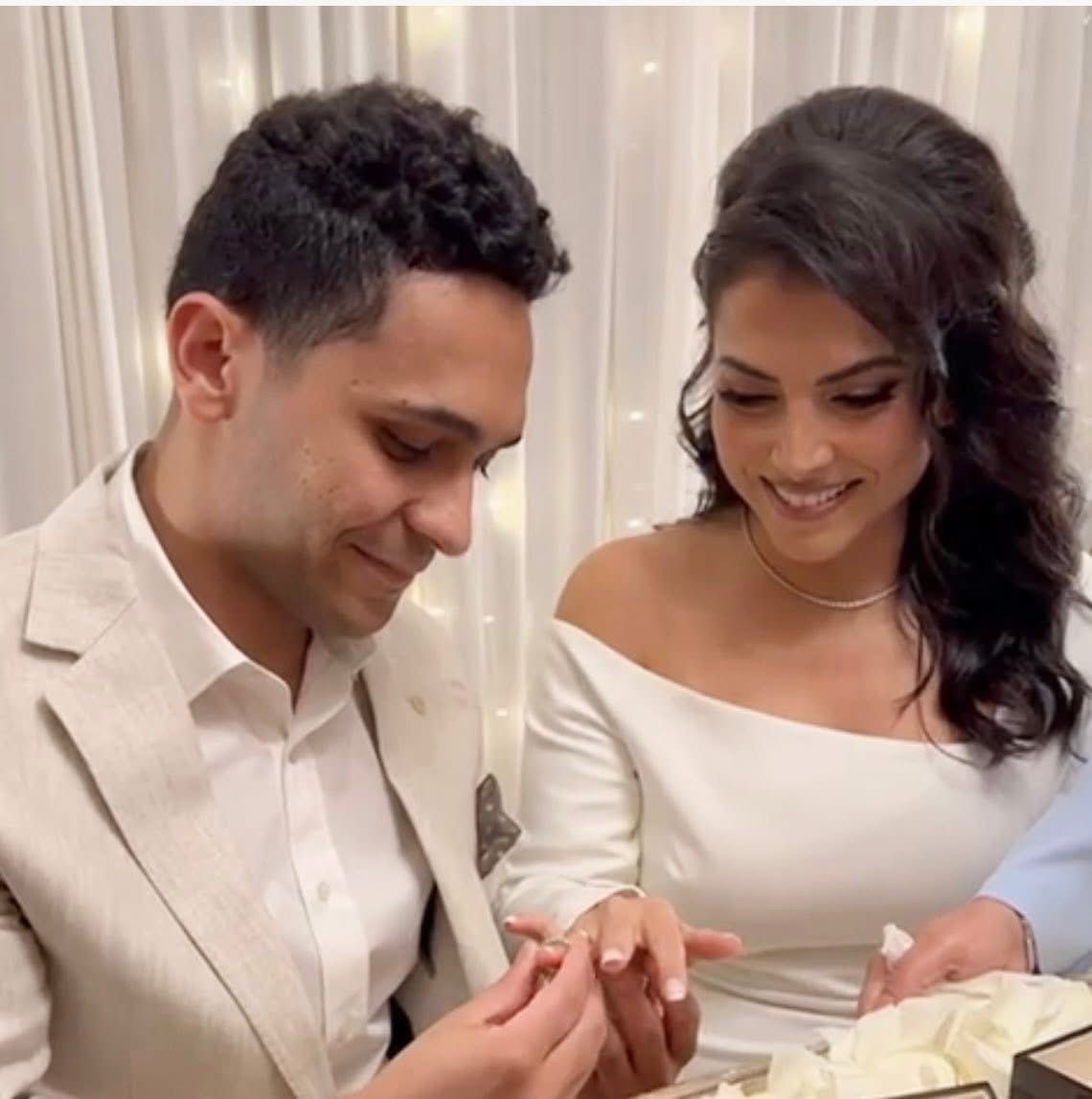 نادية مصطفى تحتفل بخطوبة ابنتها همسة