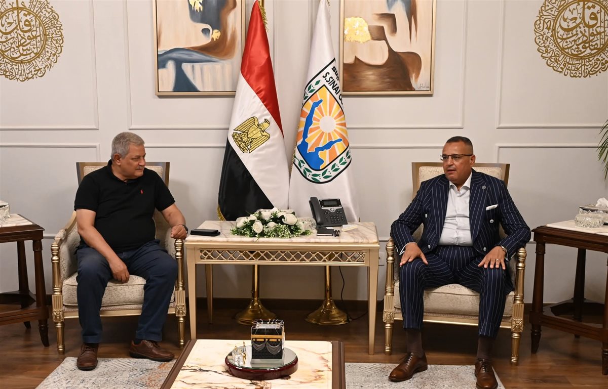محافظ جنوب سيناء يستقبل رئيس الشركة القابضة لمياه الشرب