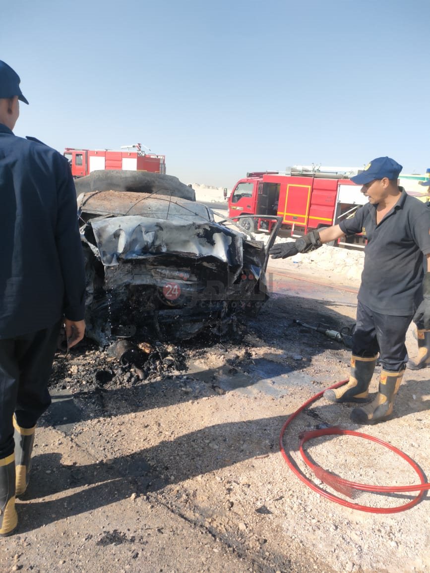 حادث مصرع 4 أشخاص وإصابة 5 آخرين في تصادم سيارتين ملاكي بالمنيا (4)