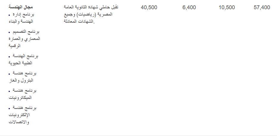 مصروفات جامعة العلمين الدولية 2025